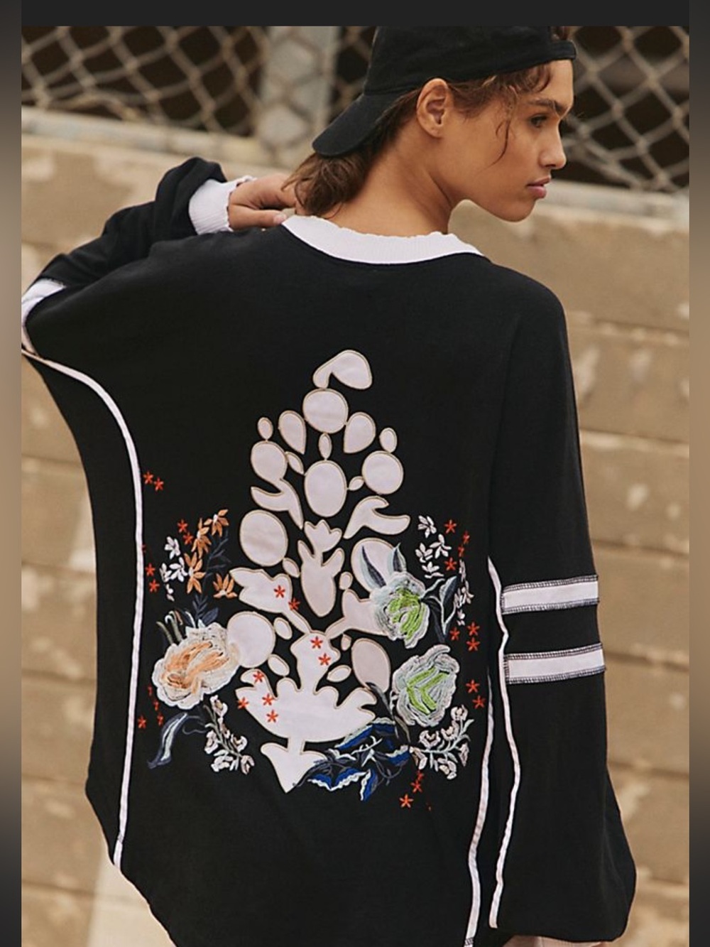 Free People Rugby Ready Logo Layer NWT